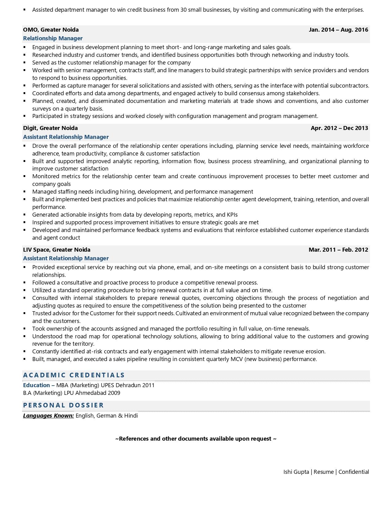 Relationship Manager Resume Examples Template with Job Winning Tips 