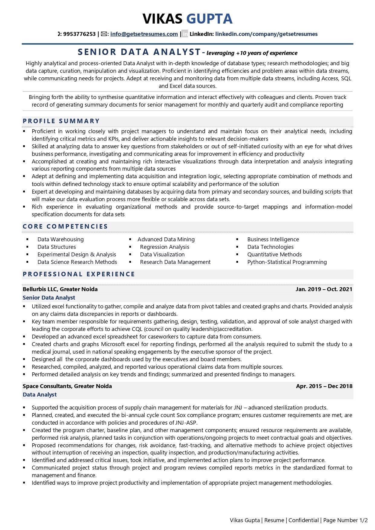 Data Analyst Resume Examples Template with Job Winning Tips 