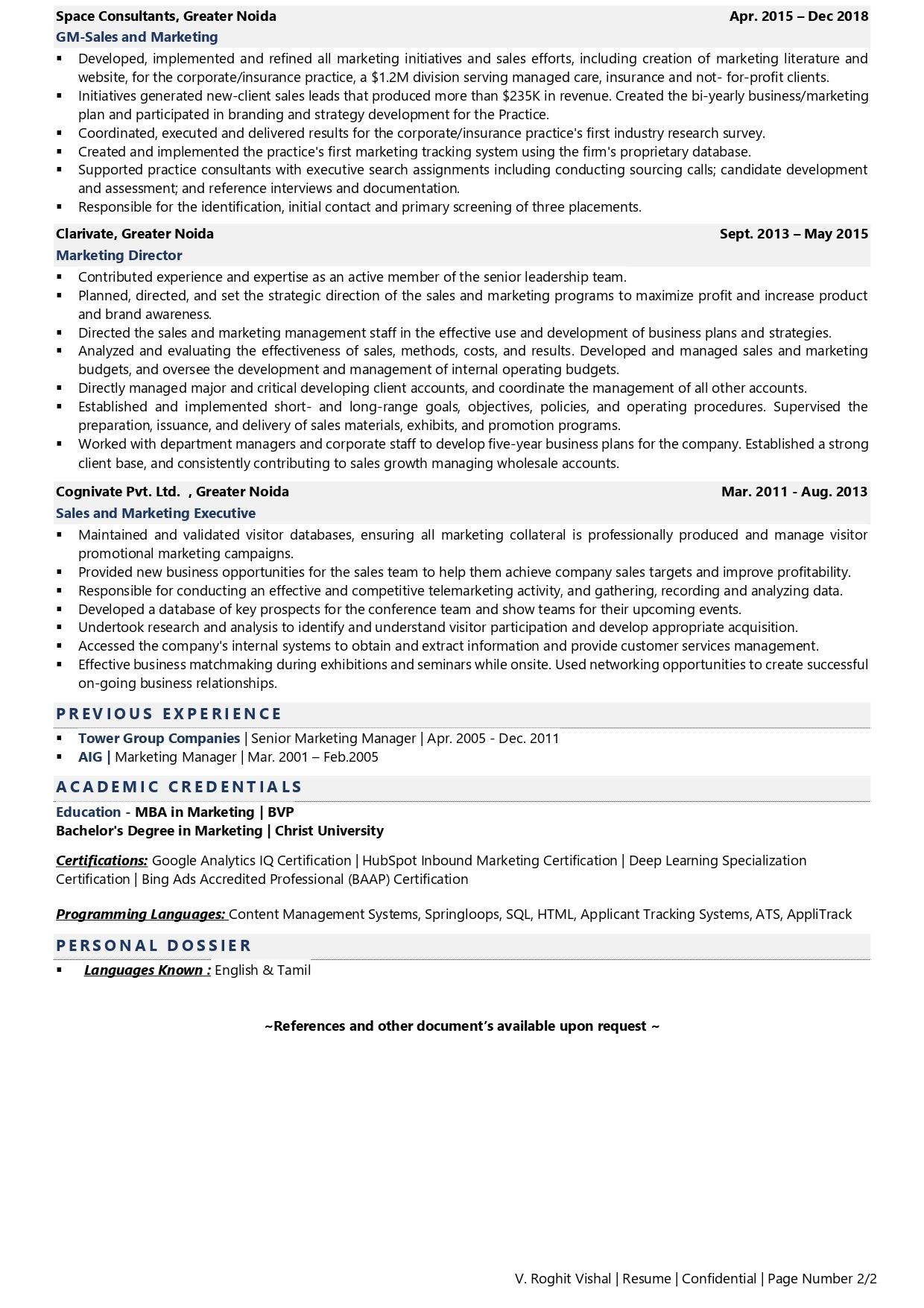 GM Sales Marketing Resume Examples Template with Job Winning Tips 