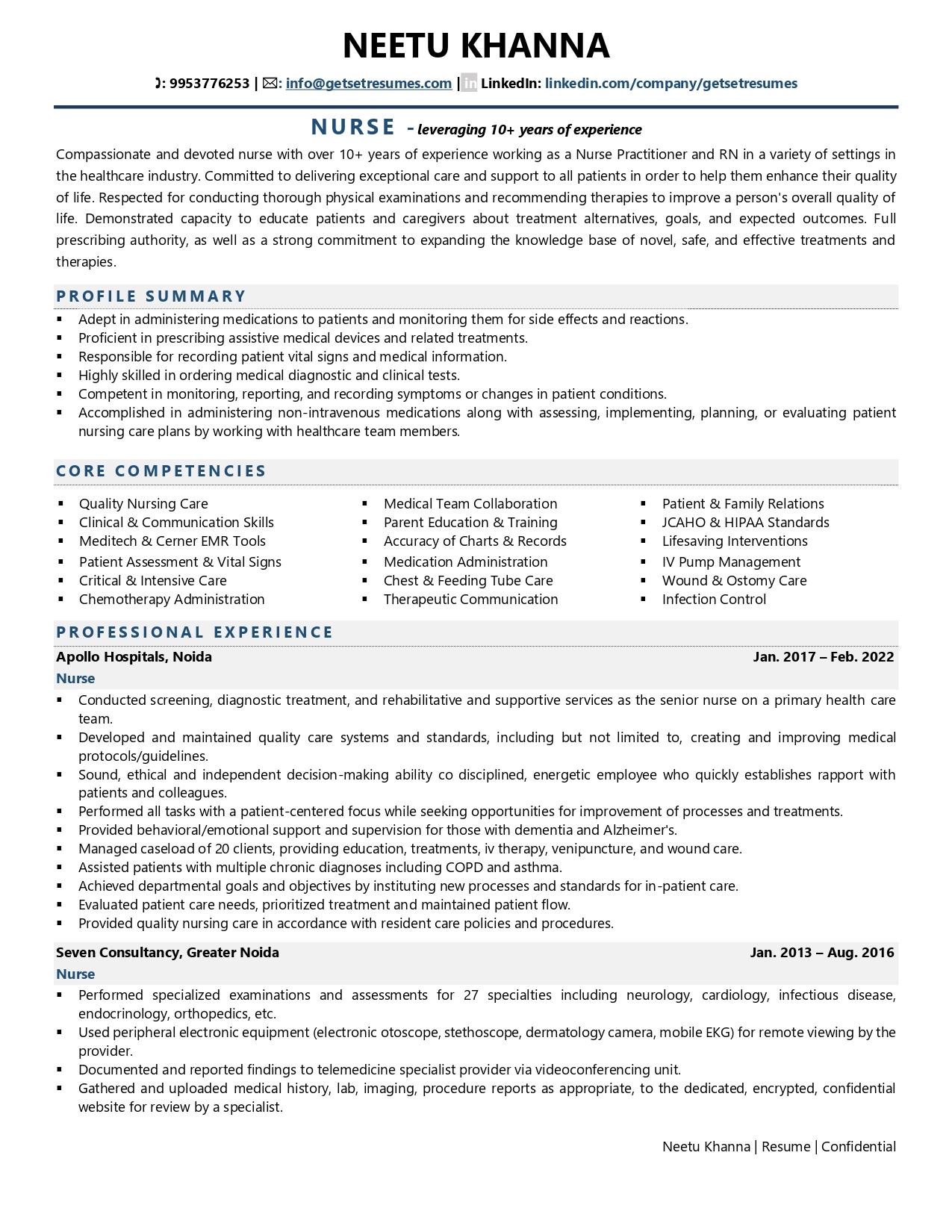 Nurse Resume Examples Template with Job Winning Tips 