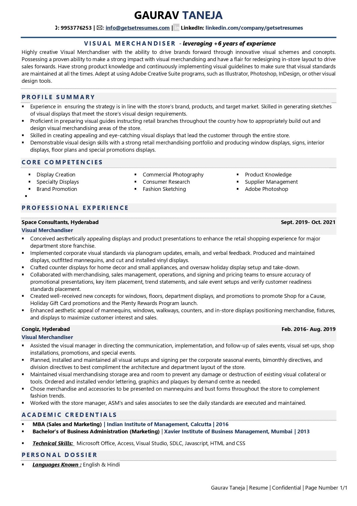 Visual Merchandiser Resume Examples Template with Job Winning Tips 