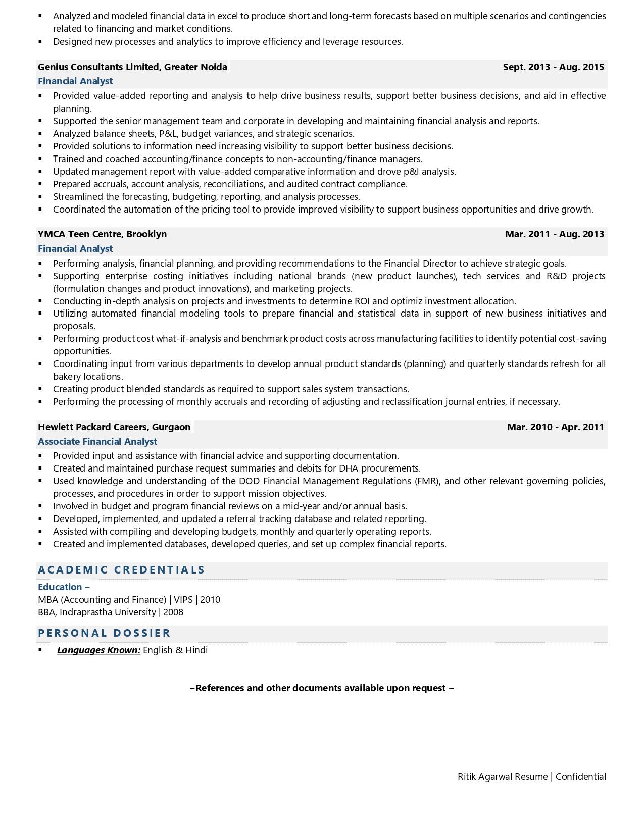 Financial Analyst Resume Examples Template with Job Winning Tips 